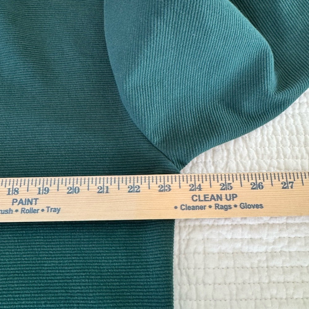 Lands' End Women's Dark Green V-Neck Sweater - Picture 5 of 6